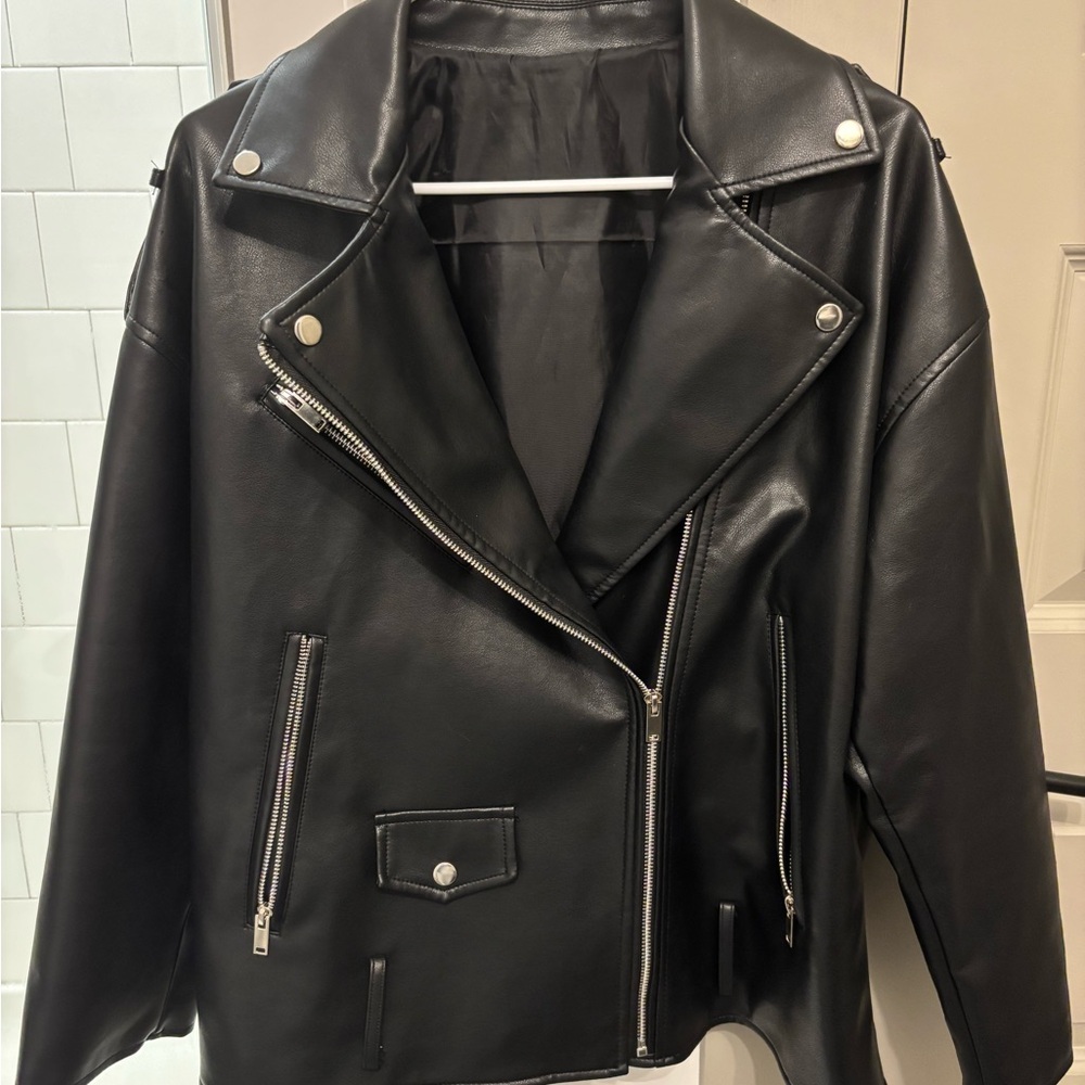 Women's Black Leather Jacket